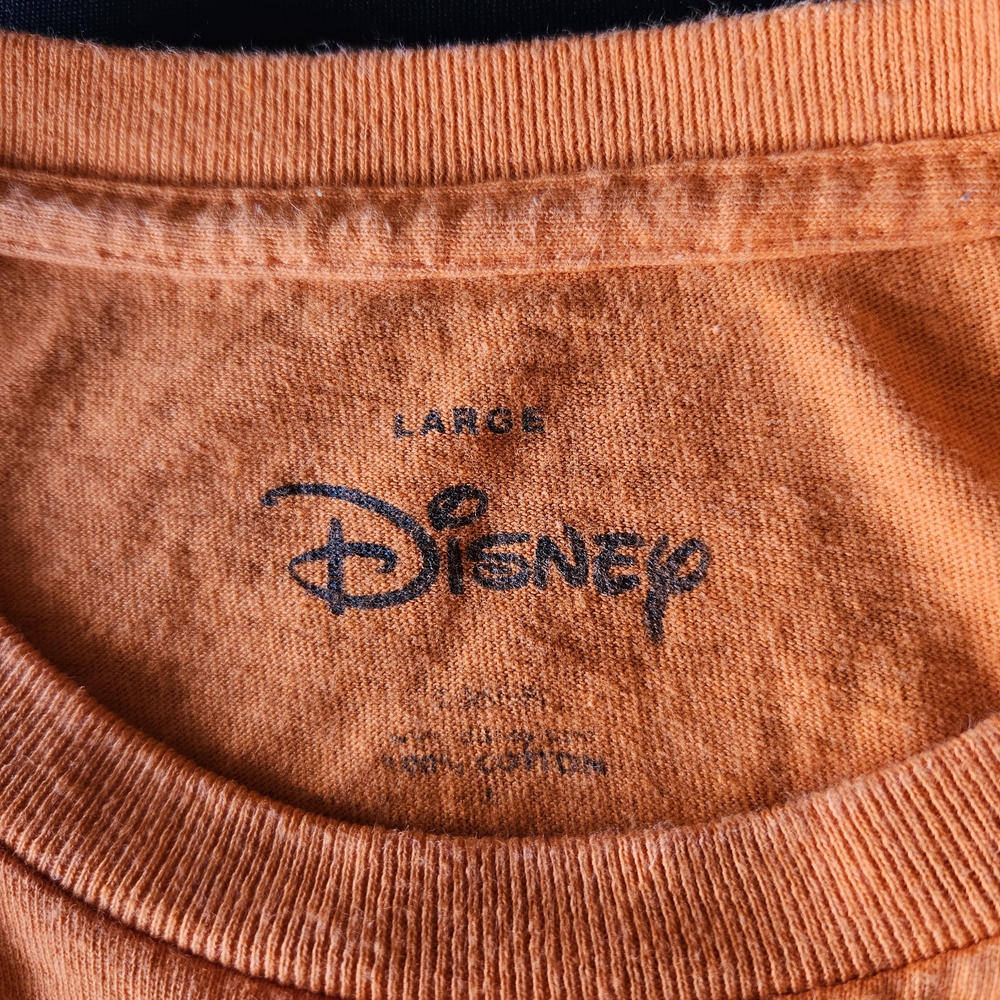 Disney Goofy Orange T-Shirt Adult Large Disney Franchise Character Theme. - Picture 2 of 2